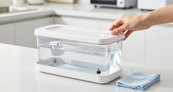 clean dock without spills