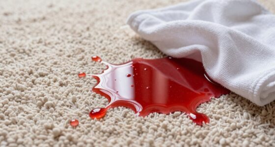 clean fruit juice spill