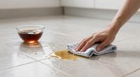 clean sticky soda residue