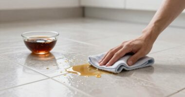 clean sticky soda residue