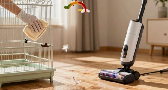 cleaning bird cages effectively