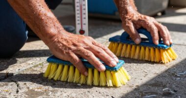 cleaning efficiency affected by heat