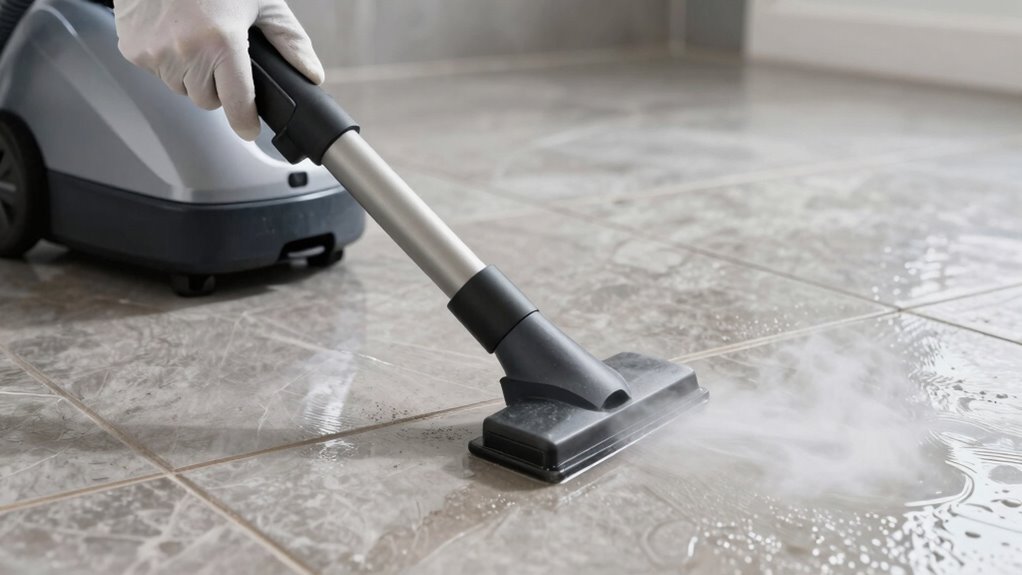 control moisture during steam cleaning