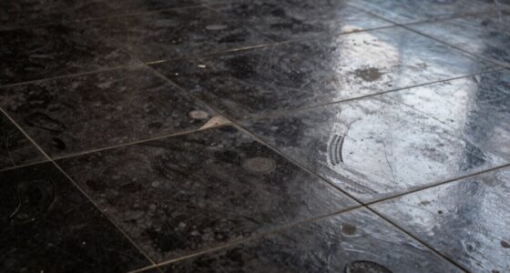 dark tiles reveal smudges