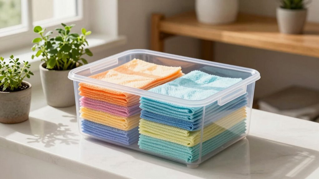 effective mop pad storage