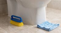 effective toilet base cleaning