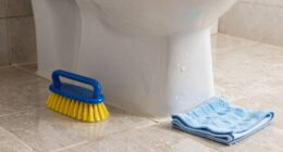 effective toilet base cleaning