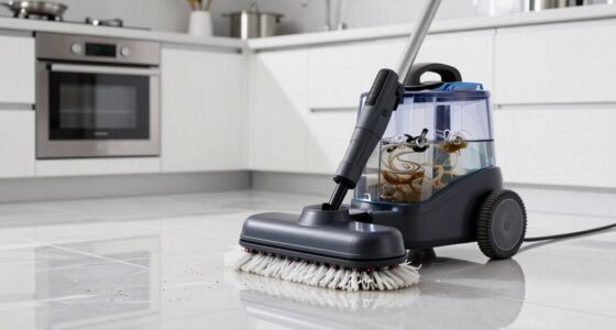 efficient kitchen floor cleaning