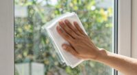 effortless glass door cleaning