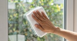 effortless glass door cleaning