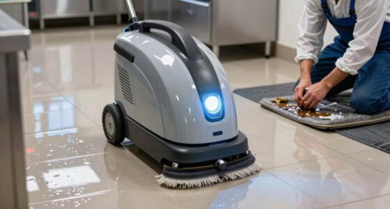 electric scrubbers ease kneeling