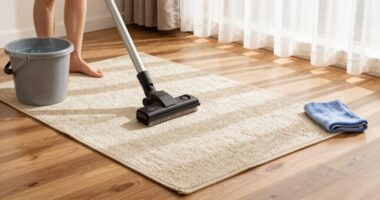 gentle cleaning for flatweave