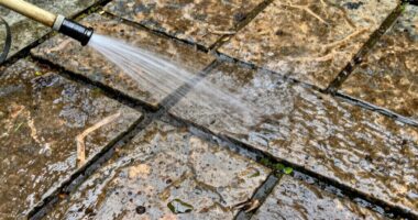 gentle stone patio cleaning