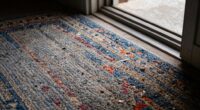 grit accumulation near entrances
