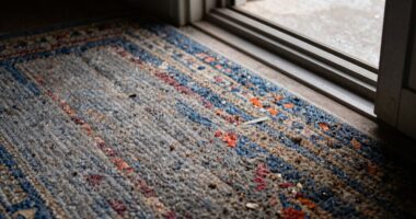 grit accumulation near entrances