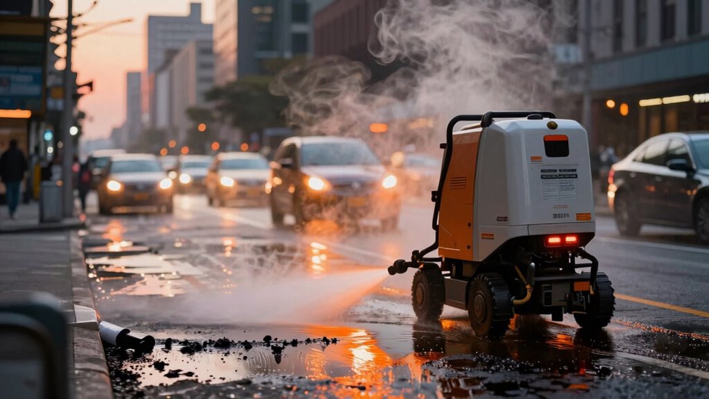 heated cleaning for oil