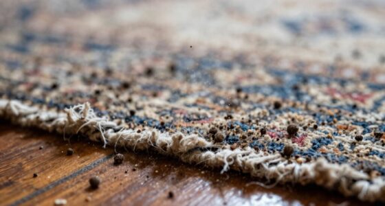 hidden dust beneath rugs