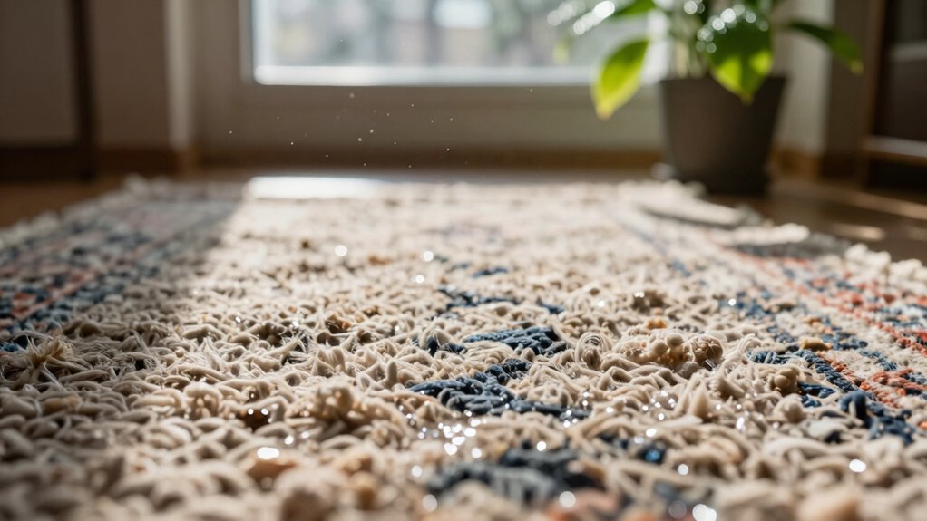 humidity causes rug odors