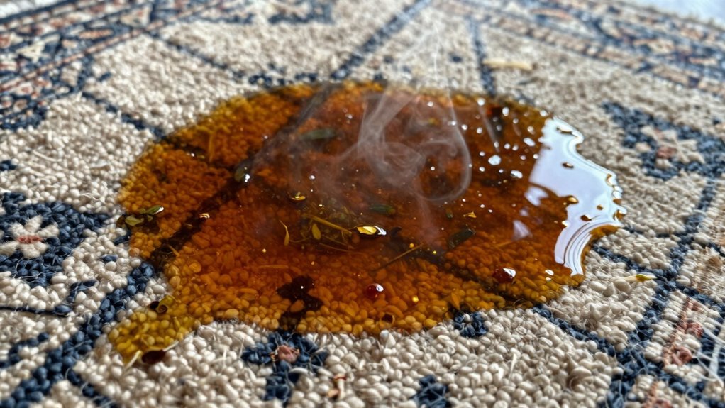 immediate broth spill response