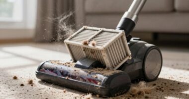 improper filter cleaning odor