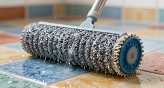 maintain floor washer rollers