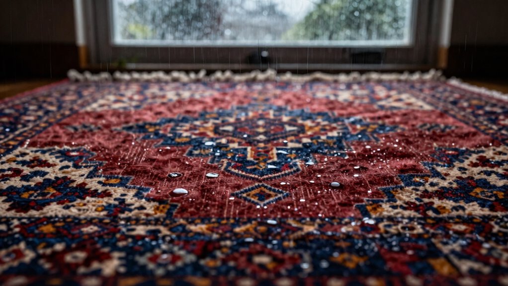 moisture causes rug odors
