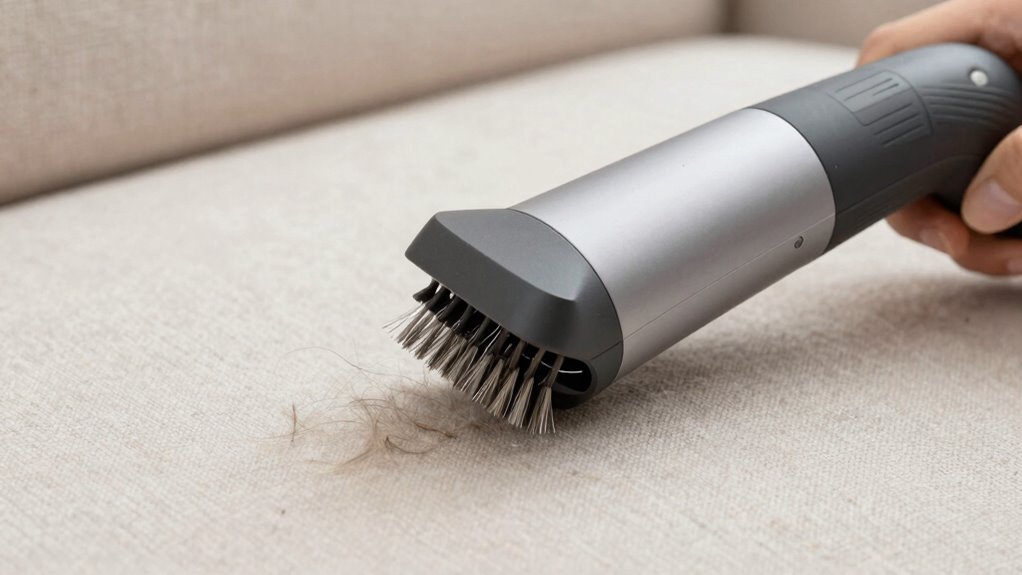 motorized upholstery hair removal