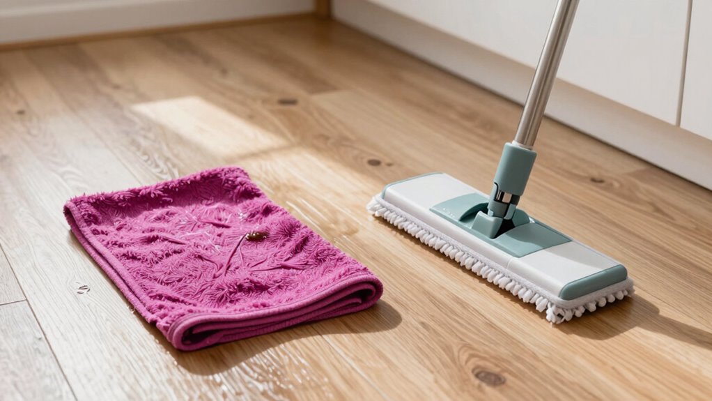 one towel mop water trick