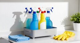 organize cleaning supplies conveniently