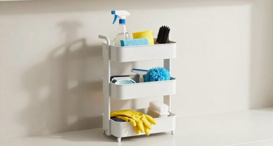 organize cleaning tool layers