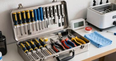 organized multi tool cleaning storage