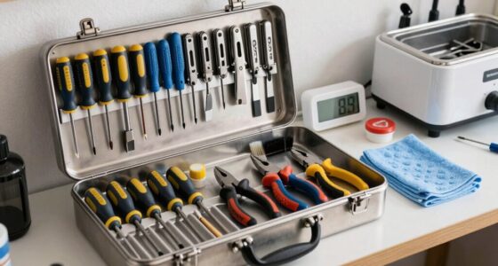 organized multi tool cleaning storage