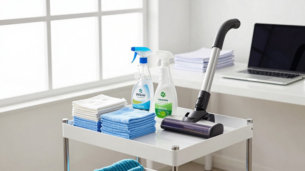 organized tools streamline cleaning