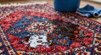 overwetting risks rug damage
