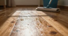 persistent residue on floors