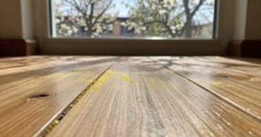 pollen buildup mimics dirt