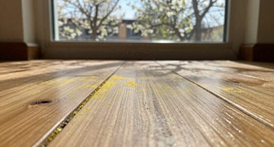 pollen buildup mimics dirt