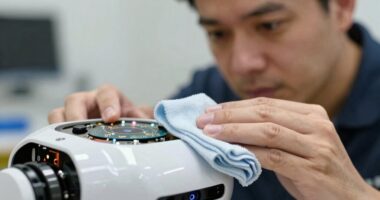 properly clean robot sensors
