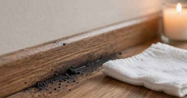 remove candle soot effectively