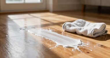 remove sunscreen from floors