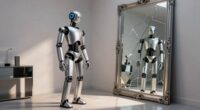 robots and reflective surfaces
