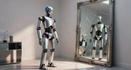 robots and reflective surfaces