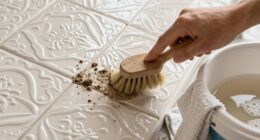 safely clean textured tiles