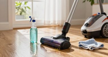spring allergy floor cleaning
