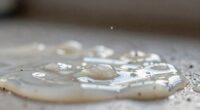 sticky residue attracts dust