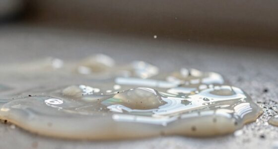 sticky residue attracts dust