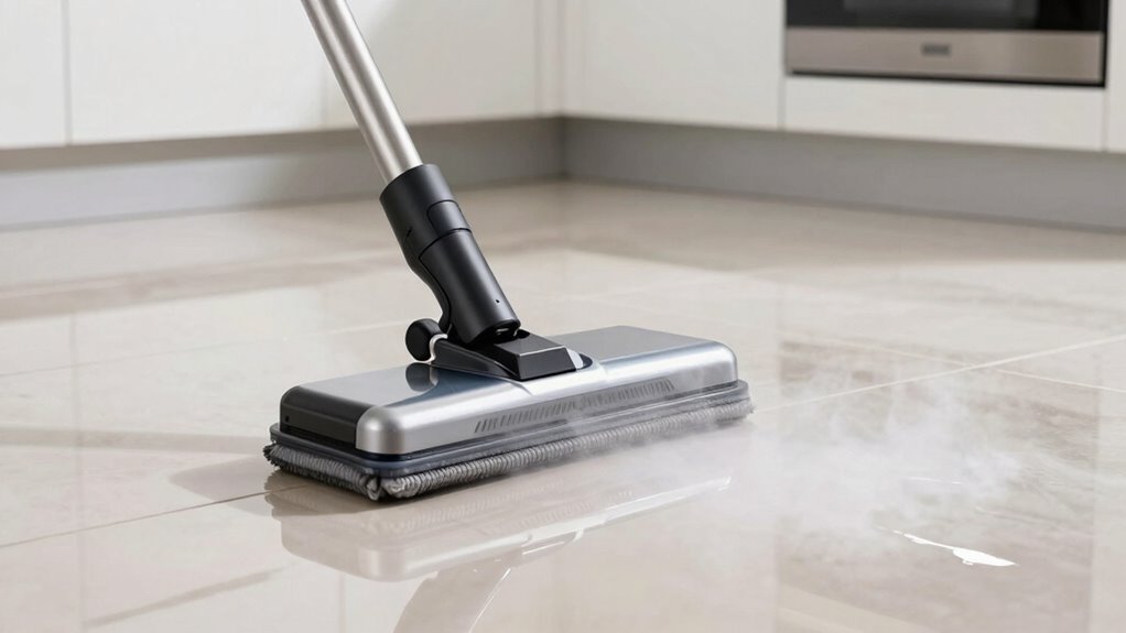 streak free steam cleaning technique