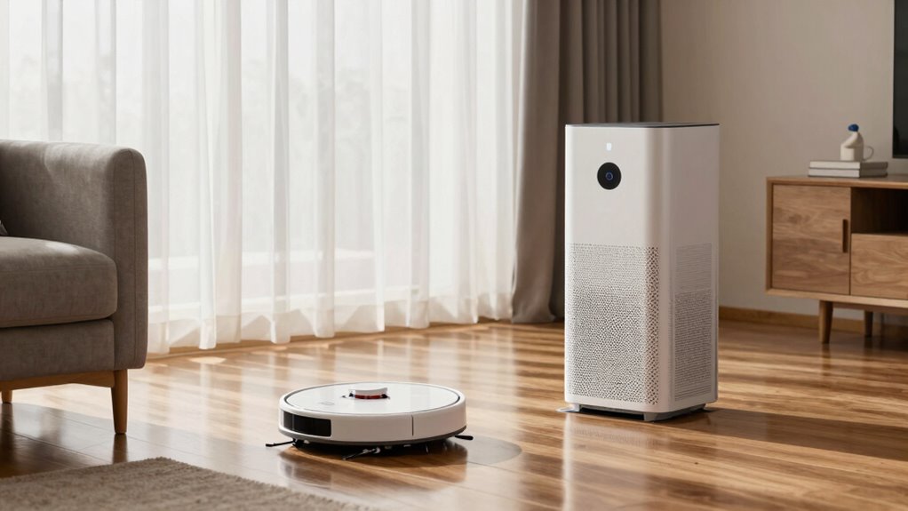 synchronize vacuum and purifiers