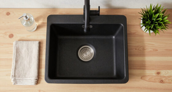 A $50 Cast Iron Sink and a Hoosier Cabinet Combined to Create a Kitchen Focal Point