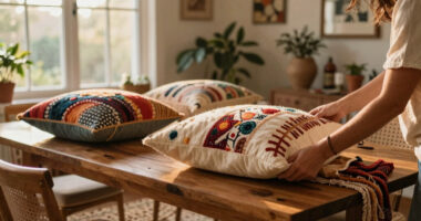 She Made a Few Boho Swaps, and Now the Dining Room Feels More Like Her